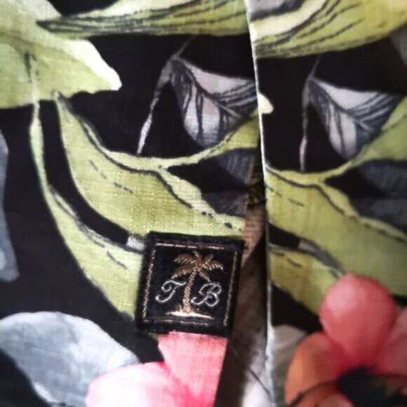 NWOT Tommy Bahama Floral Silk Hawaiian Shirt Men’s Original Fit Multicolored L - Picture 5 of 6